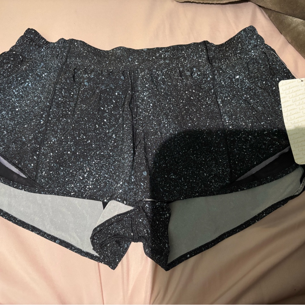 lululemon athletica Black Speckled Athletic Shorts